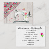 Quilter/Seamstresskarte Visitenkarte (Vorne/Hinten)