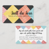 Quilter Steg-Nähgarbe Visitenkarte (Vorne/Hinten)