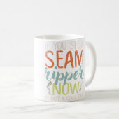 Quilter Stoff Näherin Kunst Quilten Nähen Spaß Kaffeetasse (VorderseiteRechts)