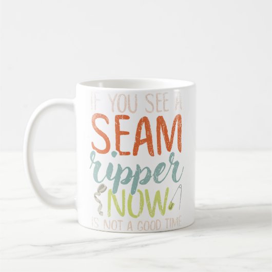 Quilter Stoff Näherin Kunst Quilten Nähen Spaß Kaffeetasse (Links)