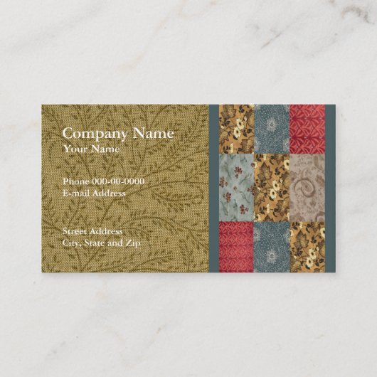 Quilter Visitenkarte (Vorderseite)