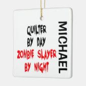 Quilter Zombie Slayer CUSTOM Keramikornament (Links)