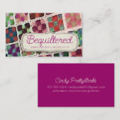 Quilterblöcke zum Stechen von Nähmaschinen Visitenkarte (Vorne/Hinten)