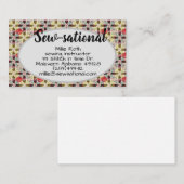 Quilternähte Visitenkartenmuster Visitenkarte (Vorne/Hinten)