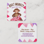 Quilterquilterquilternaht Quadratische Visitenkarte (Vorne/Hinten)