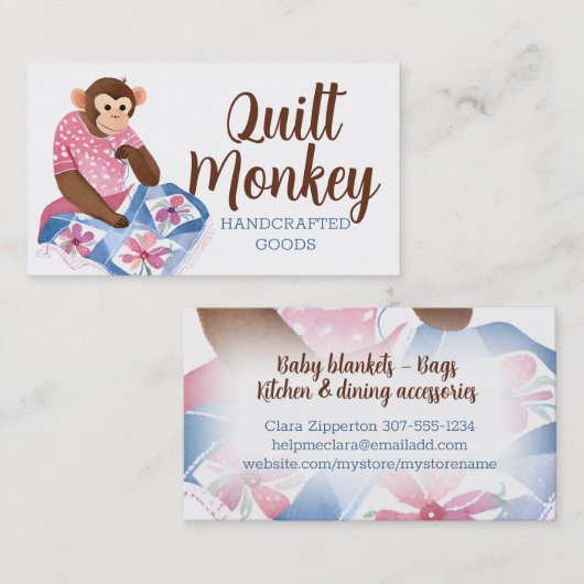 Quilterquilterquilternaht Visitenkarte (Vorne/Hinten)