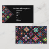 Quilters anonym visitenkarte (Vorne/Hinten)