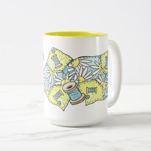 Quilters Coffee Tasse (VorderseiteRechts)