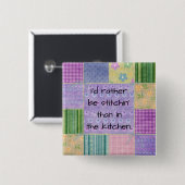 Quilters Country Patchwork Button (Vorne & Hinten)