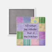 Quilters Country Patchwork Magnet (Vorderseite/Rückseite)