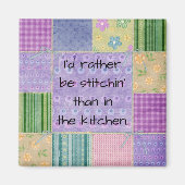 Quilters Country Patchwork Magnet (Vorne)