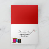 Quilters Geburtstag Karte (Innenseite)