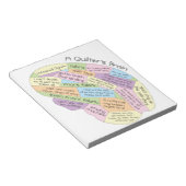 Quilters Gehirn Notizblock (angewinkelt)