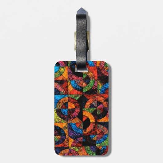 Quilters Gepäckanhänger (Rückseite vertikal)