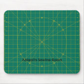 Quilters grünes Schneiden Mat Mousepad (Vorne)
