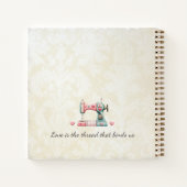 Quilter's Notebook Red Barn Patchwork Notizblock (Rückseite)