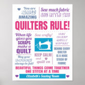 Quilters-Regel-Quilting Poster (Vorne)