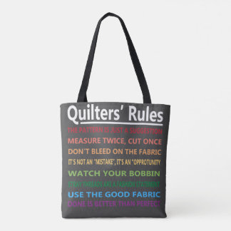 Quilters Regeln Tasche