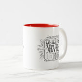 Quilters schnitt nie Ecken-Tasse Zweifarbige Tasse (VorderseiteRechts)