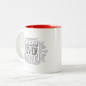 Quilters schnitt nie Ecken-Tasse Zweifarbige Tasse (Vorderseite Links)