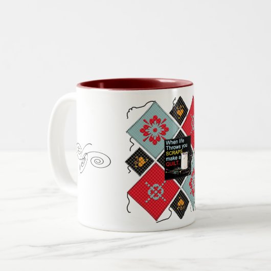 Quilters Tasse (Vorderseite Links)