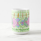 Quilters Tasse - Zitat - Closesline-Steppdecke (Mittel)