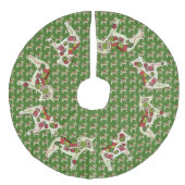 Quilters Weihnachtsbaumrock Leinenimitat Weihnachtsbaumdecke (Vorderseite)