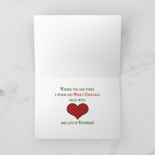 Quilters Weihnachtskarte Feiertagskarte (Innenseite)