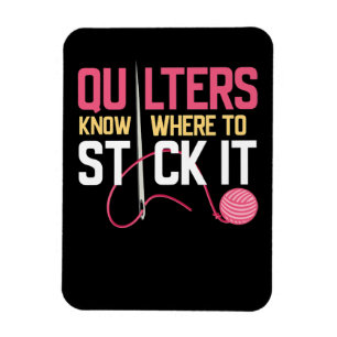 Quilters wissen, wo man es an der Stelle halten ka Magnet
