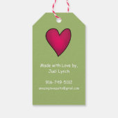 Quiltieren von Geschäftsproduktmarken Geschenkanhänger (Rückseite)