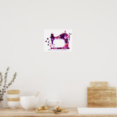 Quiltiermaschine Poster (Küche)