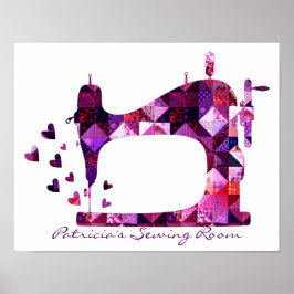 Quiltiermaschine Poster