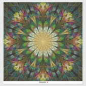 Quiltierte Blume Aufkleber (Blatt)