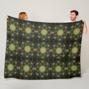 Quiltierte Blume Fleecedecke