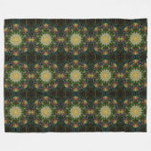 Quiltierte Blume Fleecedecke (Vorderseite (Horizontal))