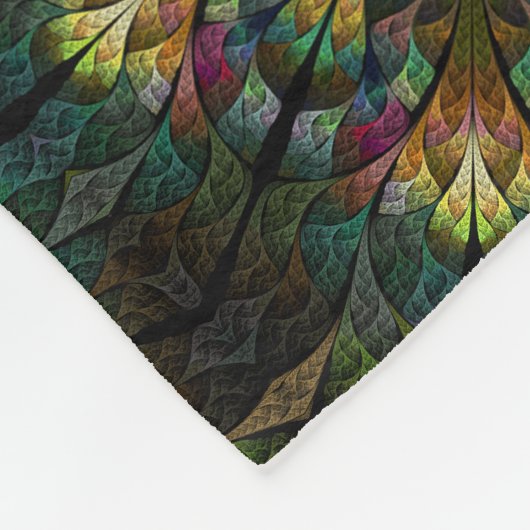 Quiltierte Blume Fleecedecke (Ecke)