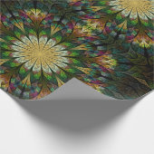 Quiltierte Blume Geschenkpapier (Ecke)