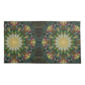 Quiltierte Blume Kissenbezug (Rückseite-Links)