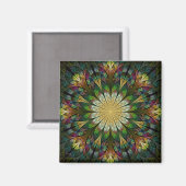 Quiltierte Blume Magnet (Vorderseite/Rückseite)