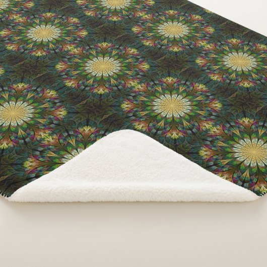 Quiltierte Blume Sherpadecke (3/4)