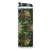 Quiltierte Blume Thermosbecher (Nach rechts gedreht)