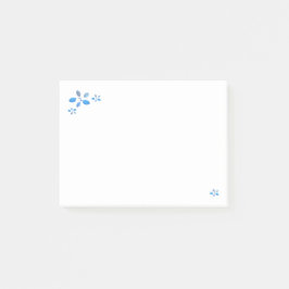 Quiltierte Blumennotizen Post-it Klebezettel