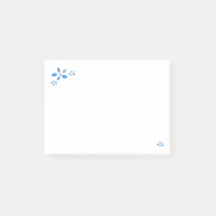 Quiltierte Blumennotizen Post-it Klebezettel