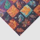 Quiltierte Herbstblätter, Bauernhausmuster Seidenpapier (Ausschnitt)