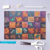 Quiltierte Herbstblätter, Bauernhausmuster Seidenpapier (Handwerk)