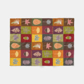 Quiltierte Herbstlaube Fleecedecke (Vorderseite (Horizontal))