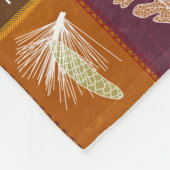 Quiltierte Herbstlaube Fleecedecke (Ecke)