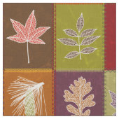 Quiltierte Herbstlaube Stoff (Nahaufnahme)