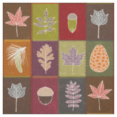 Quiltierte Herbstlaube Stoff (Muster)