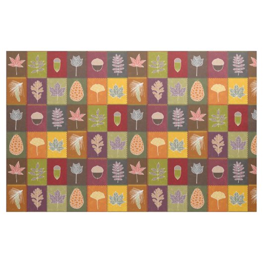 Quiltierte Herbstlaube Stoff (Fat Quarter (45,7 x 55,9 cm))